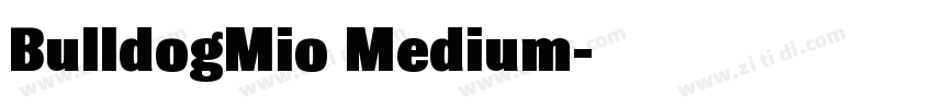 BulldogMio Medium字体转换